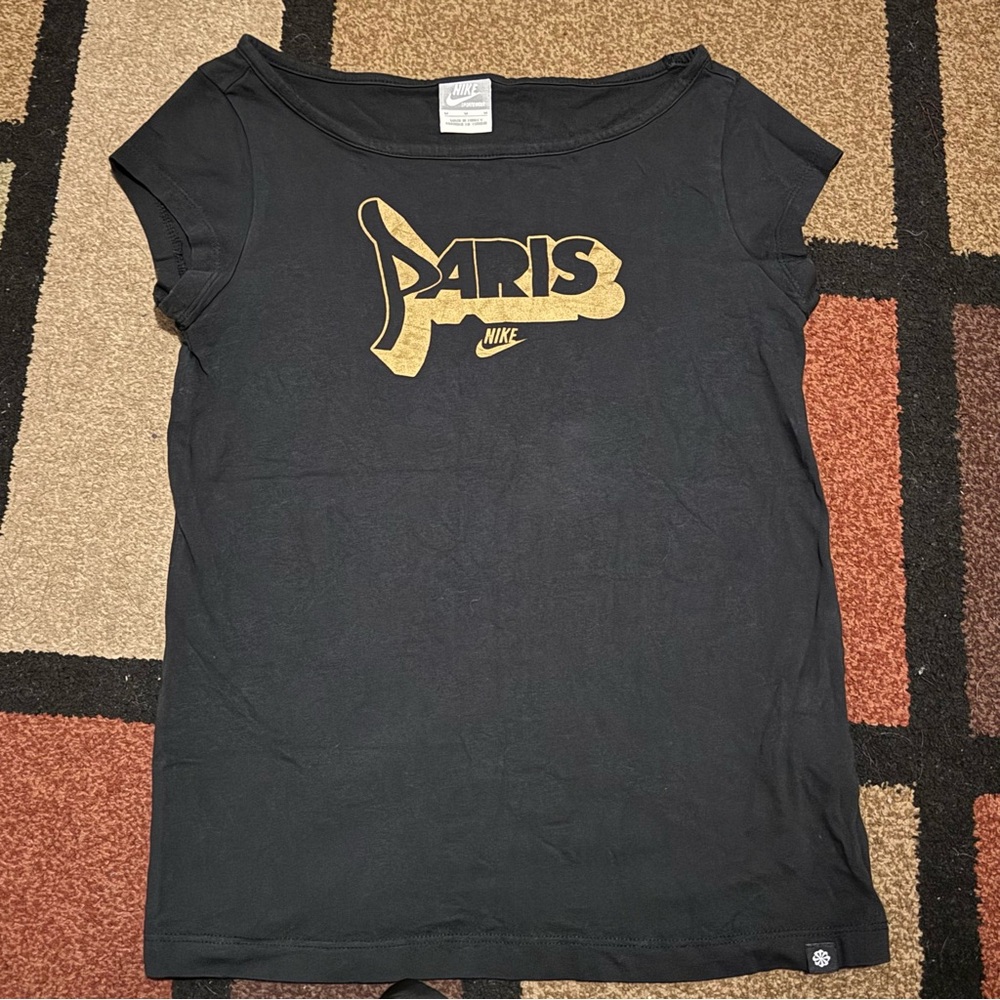 Nike Paris black and yellow graphic tee